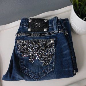 Miss Me Skinny Signature Bling Jeans Sz 26